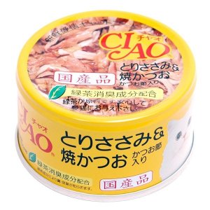 CIAO 貓貓罐頭 *雞肉+燒鰹魚+鰹魚節*味 85g
