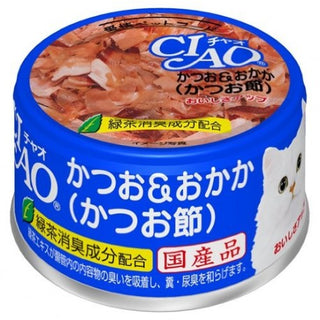 CIAO 貓貓罐頭 *白肉鰹魚+木魚片*味 85g