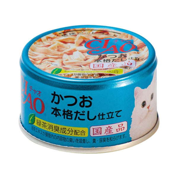 CIAO 貓貓罐頭 *鰹魚+鰹魚湯*味 85g