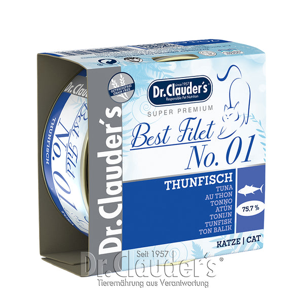Dr.Clauder’s 鮮肉湯汁貓罐 - Best Fillet 1號 - 鮪魚 70g