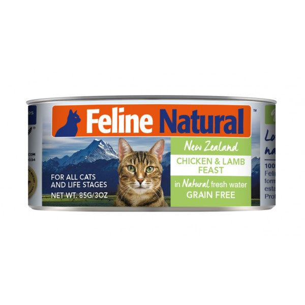 Feline Natural <主食貓罐頭> 雞肉及羊肉盛宴
