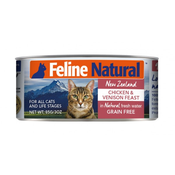 Feline Natural <主食貓罐頭> 雞肉及鹿肉盛宴