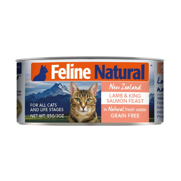 Feline Natural <主食貓罐頭> 羊肉及三文魚盛宴
