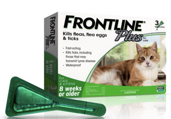 Frontline Plus 貓用殺蚤除牛蜱藥水 (0.5ml x 3支)