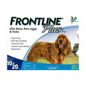 Frontline Plus 狗用殺蝨滴加強版 - 10kg - 20kg 適用 (1.34ml x 3支)