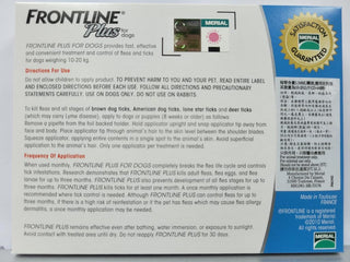 Frontline Plus 狗用殺蝨滴加強版 - 10kg - 20kg 適用 (1.34ml x 3支)